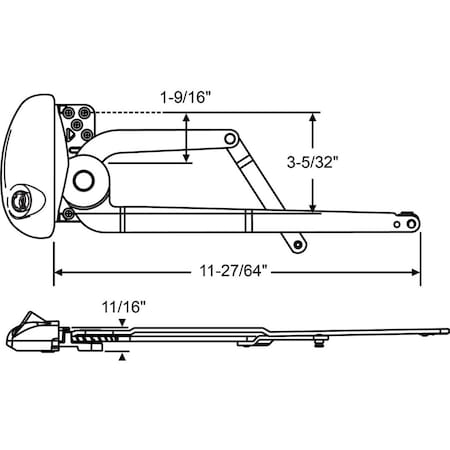 Strybuc DUAL ARM LH OPERATOR 36-528LHW